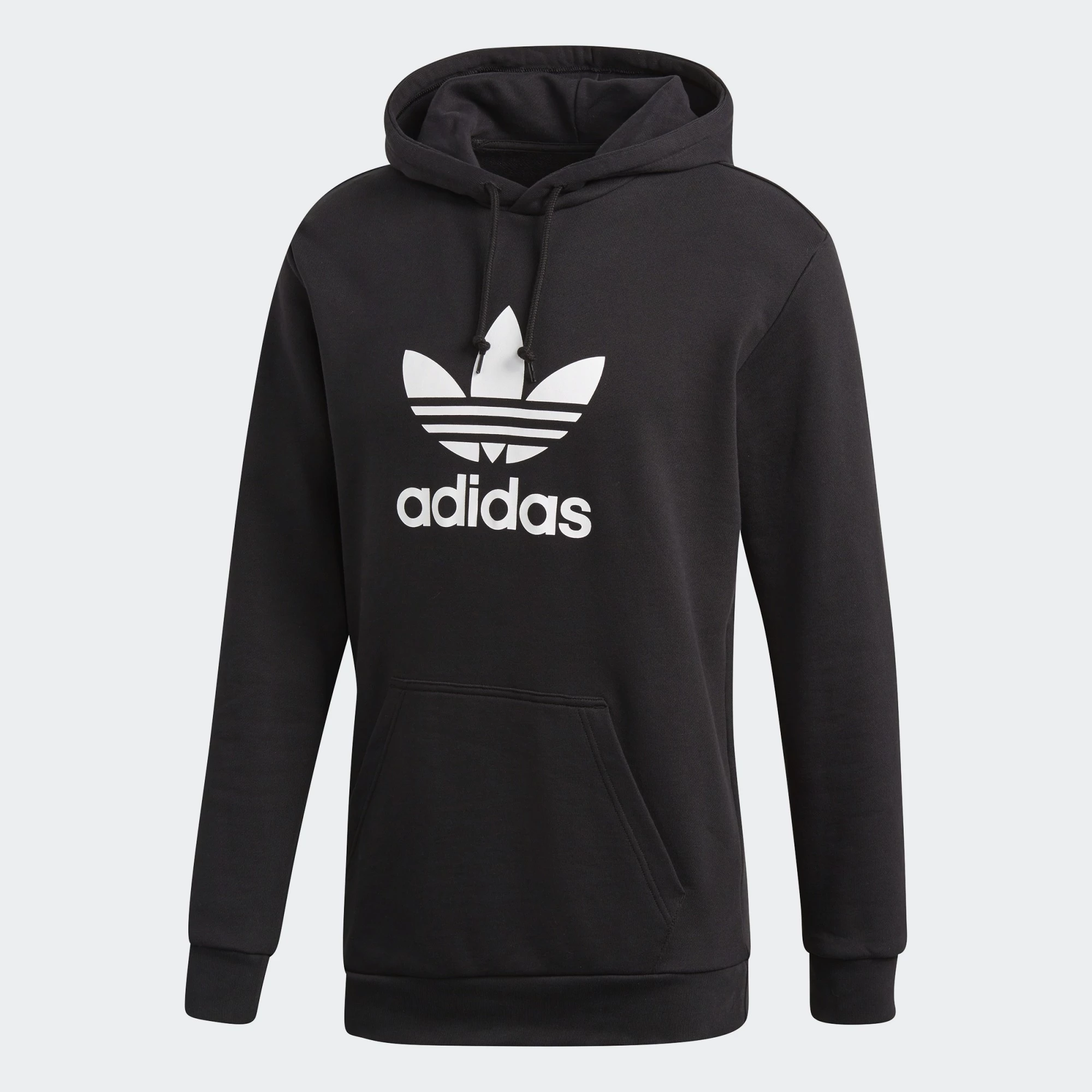 Adidas_Polera_Capucha_Trifolio_Negro_DT7964 (4) Adidas Polera Trifolio Adicolor - Negro - Imagen 1